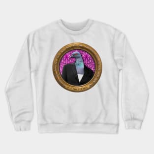 Purple Pigeon Lady in Vintage Frame Crewneck Sweatshirt